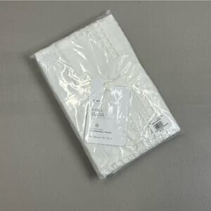 Pottery Barn Eyelet King Sham Pillow Cover Solid White 36" x 20" Elegant NEW